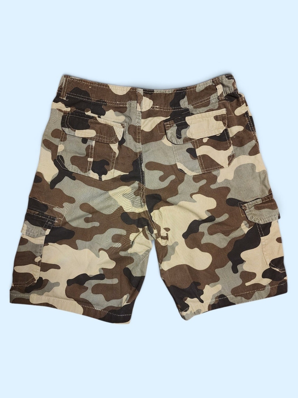 Men's Camouflage Cargo Shorts in Brown Camo - Unbranded